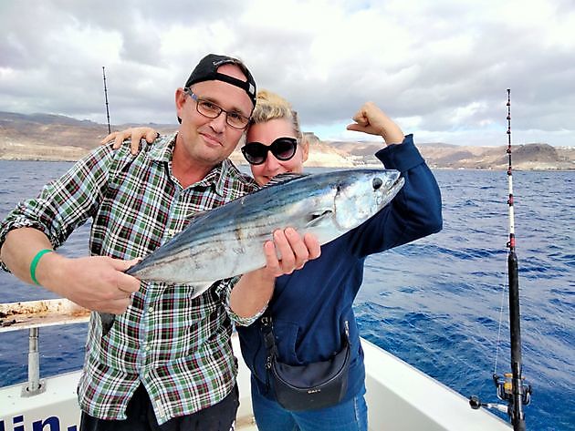 Fishing with Live bait. White Marlin Gran Canaria