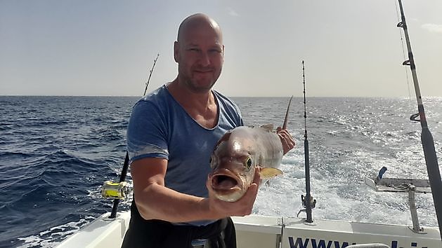 Angeln mit Luc und Yvon. White Marlin Gran Canaria