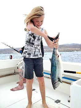 Daughter vs dad fishing fun White Marlin Gran Canaria