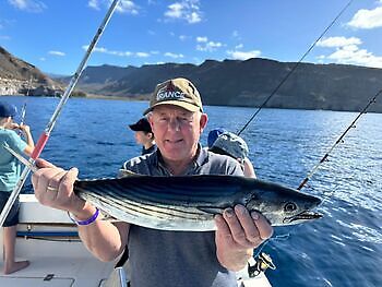 Vatten, regn och blåst, men fisheeeee!!! White Marlin Gran Canaria