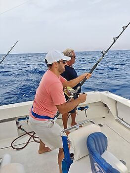 Många, många skipjack-tonfiskar!!! White Marlin Gran Canaria
