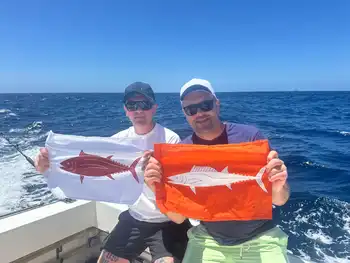 Blauwvintonijn 300/320 kg, Wahoo 20/22 kg White Marlin Gran Canaria